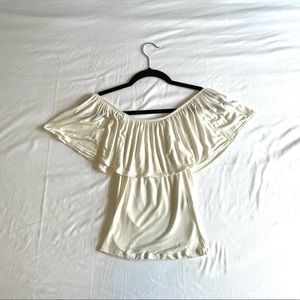 Garage Off the Shoulder Top